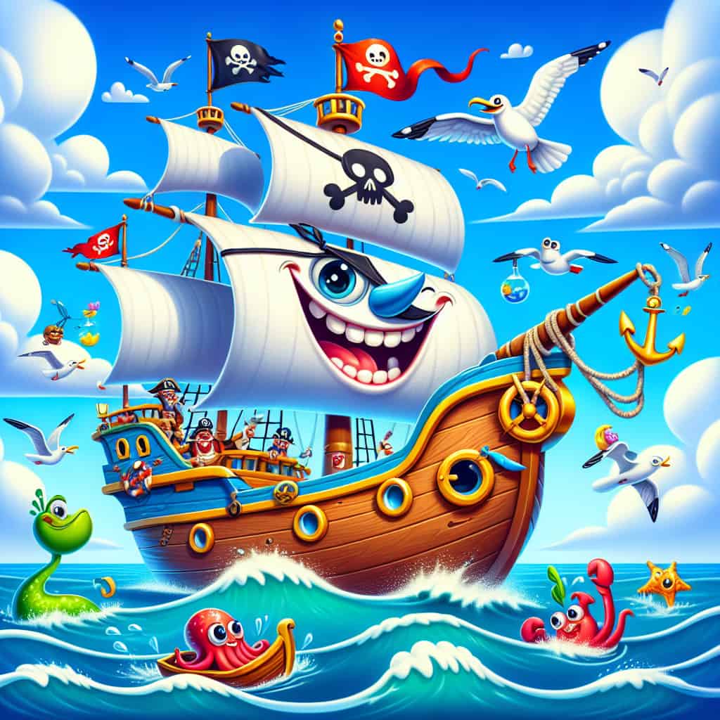 juegos de palabras con barcos piratas