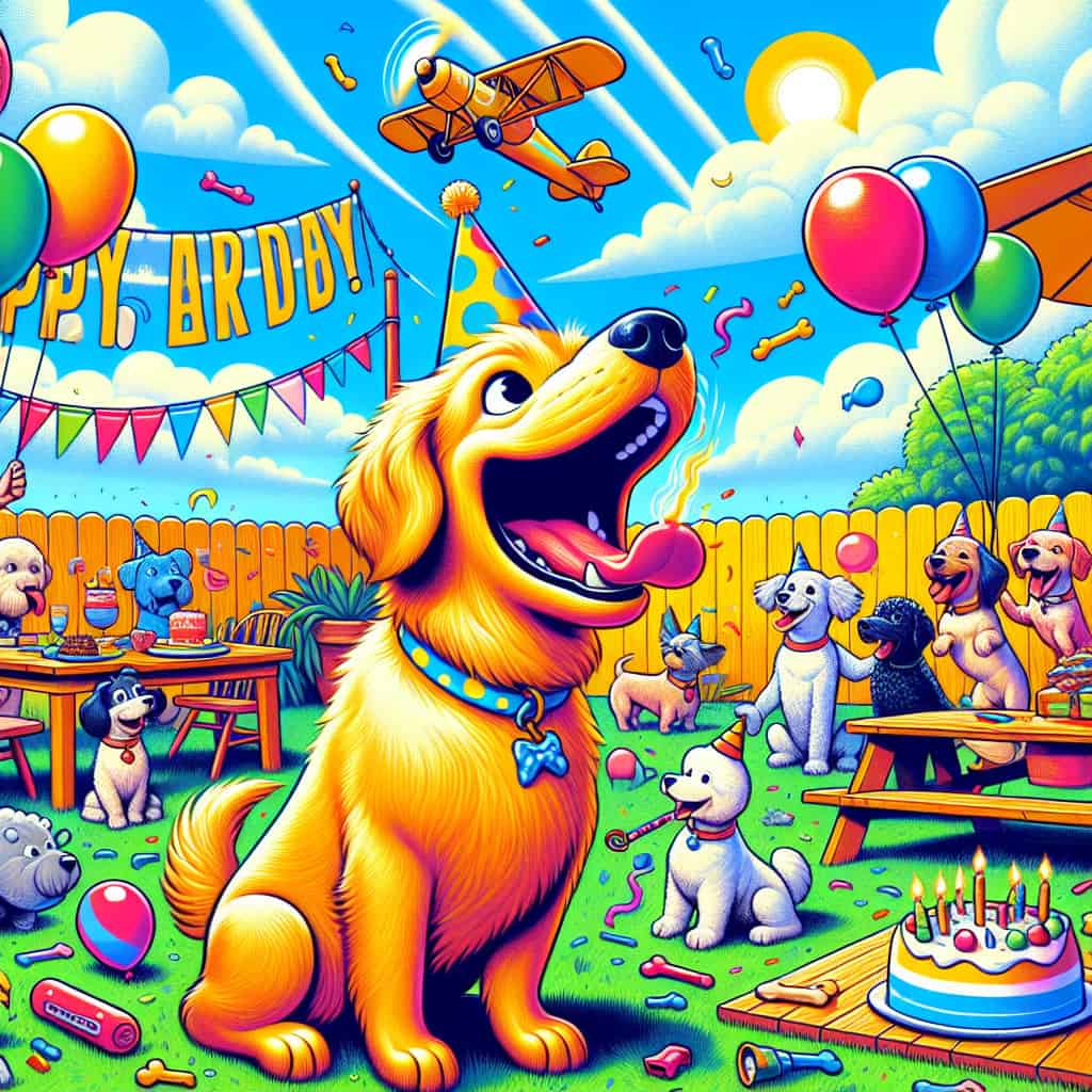 juegos de palabras de cumpleaños de perros